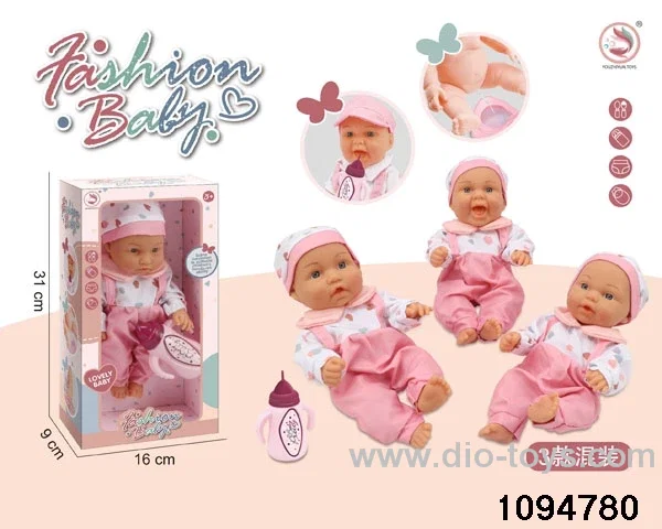 10 inch vinyl hand and foot doll