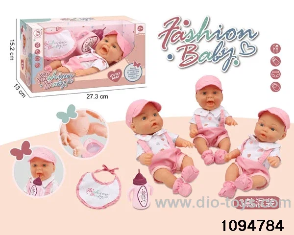 10 inch vinyl hand and foot doll