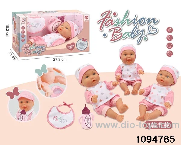 10 inch vinyl hand and foot doll