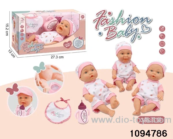 10 inch vinyl hand and foot doll