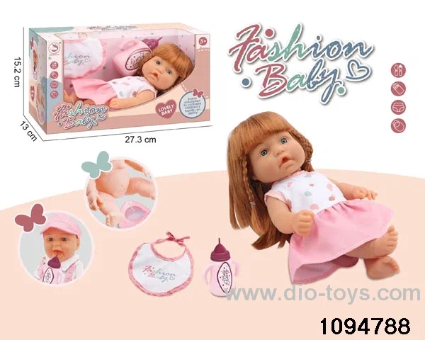 10 inch vinyl hand and foot doll