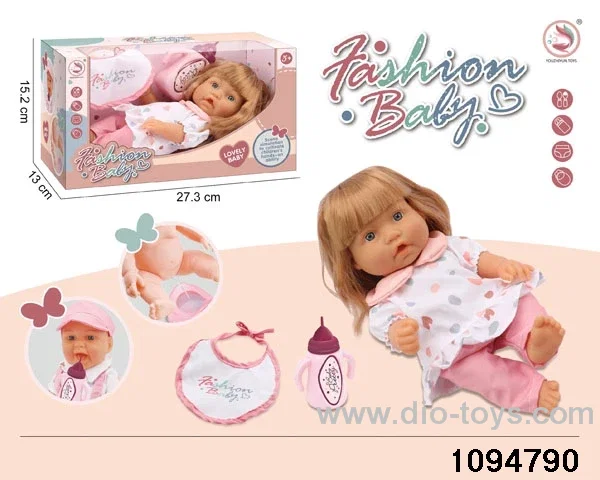 10 inch vinyl hand and foot doll