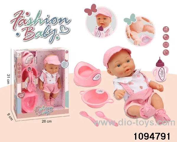 10 inch vinyl hand and foot doll