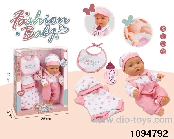10 inch vinyl hand and foot doll