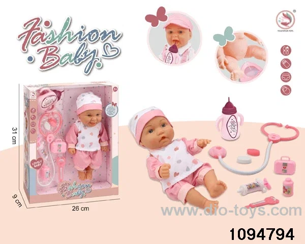 10 inch vinyl hand and foot doll