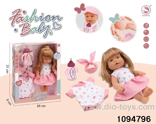10 inch vinyl hand and foot doll