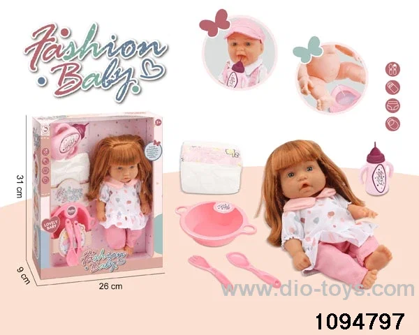 10 inch vinyl hand and foot doll