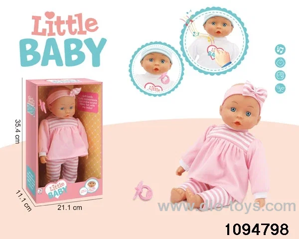 14 inch vinyl hand and foot doll with 24 sounds ic
