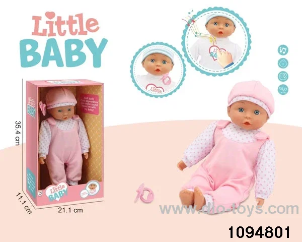 14 inch vinyl hand and foot doll with 24 sounds ic