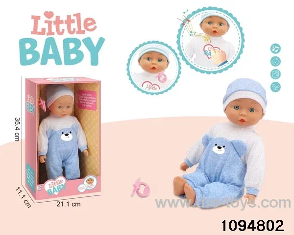 14 inch vinyl hand and foot doll with 24 sounds ic