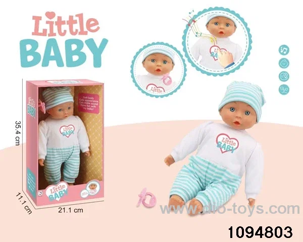 14 inch vinyl hand and foot doll with 24 sounds ic