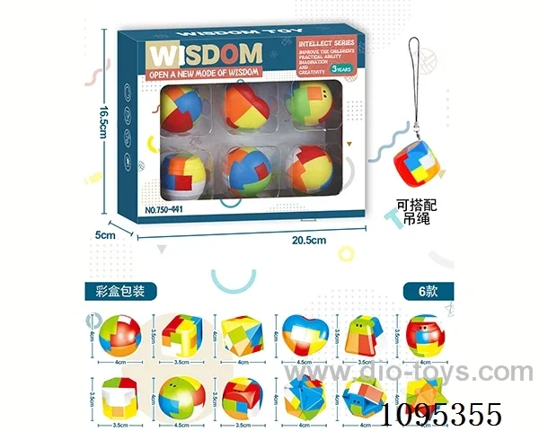 burr puzzle 6PCS