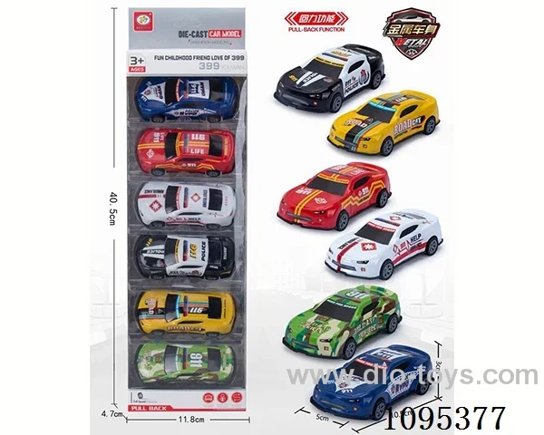 pull back alloy car 6PCS