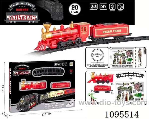 B/O Rail train W L/M included battery
