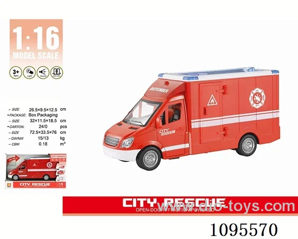 1: 16 Inertia Ambulance (with light and sound)