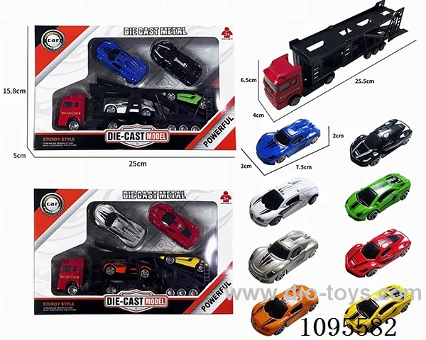 Alloy sliding car set