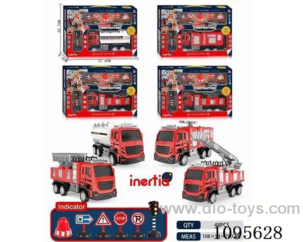 Inertia fire truck