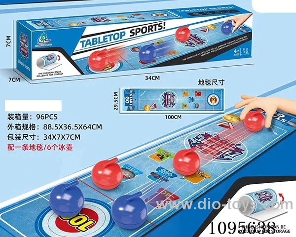 Curling tabletop game