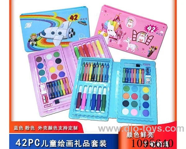 42 Piece Paper Box Painting Set