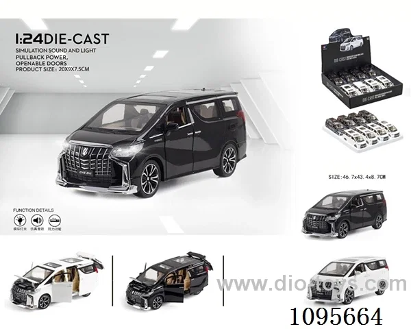 1:24 pull back alloy car