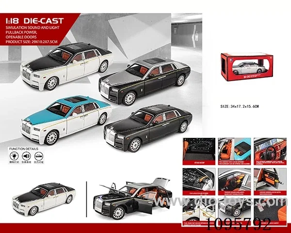 1：18 sliding alloy car