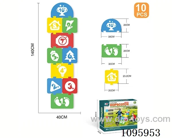 EVA Hopscotch Floor Game (10PCS)