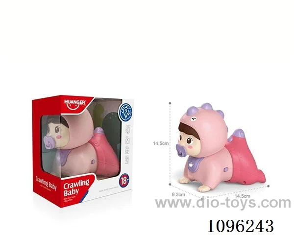 Sound and light electric crawling doll