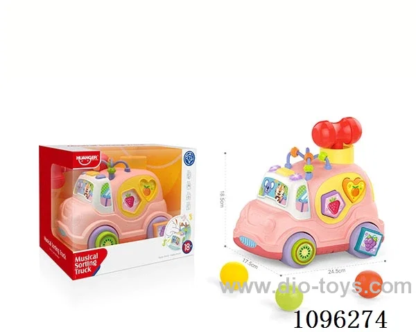 Cartoon building block car