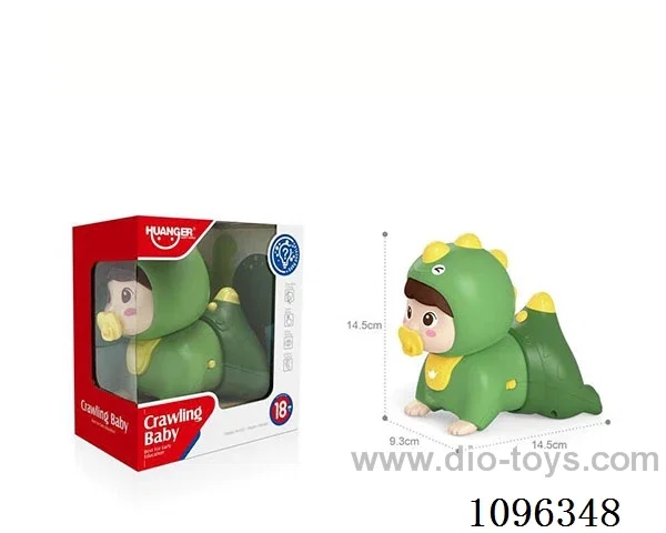 Sound and light electric crawling doll