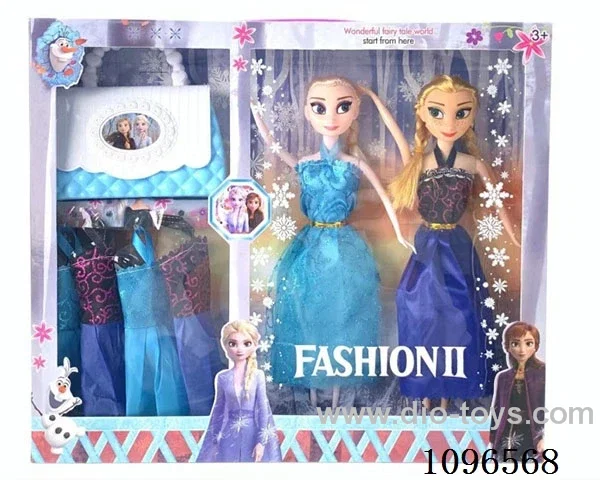 11.5 "full-body Barbie with large bag 4 clothes