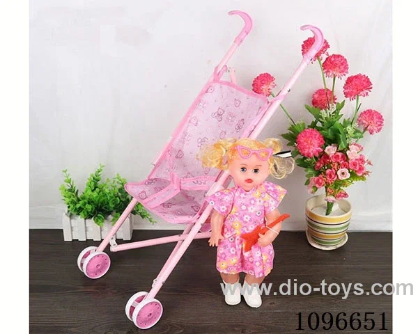 Iron trolley + girl doll