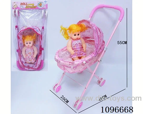Iron trolley +12 "girl doll