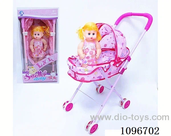 Iron trolley + girl doll