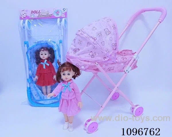 Iron trolley + girl doll