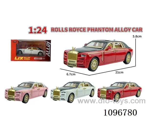1:24 sliding alloy car with light