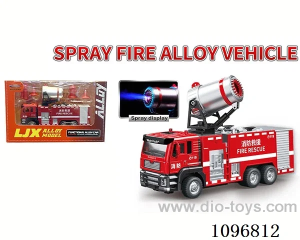 1:50 sliding alloy car with light/music/spray