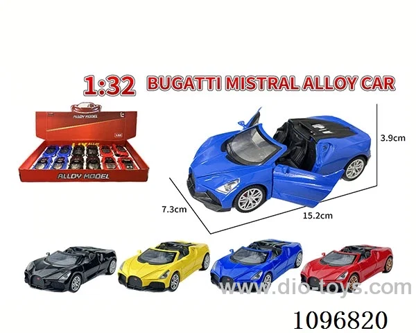 1:32 pull back alloy car with light/music