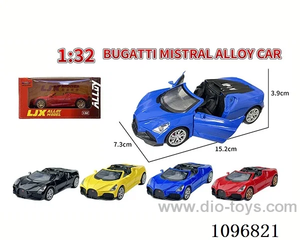 1:32 pull back alloy car with light/music