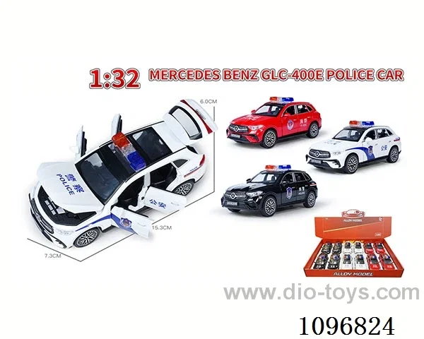 1:32 pull back alloy car with light/music