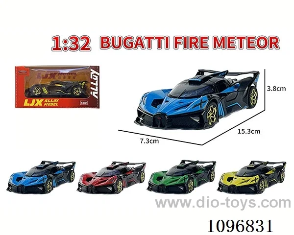1:32 pull back alloy car with light/music