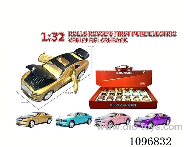 1:32 pull back alloy car with light/music