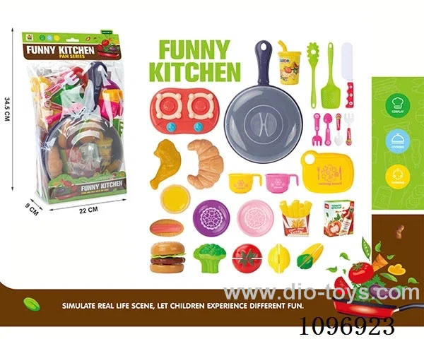 Pan kitchenware with fast food set