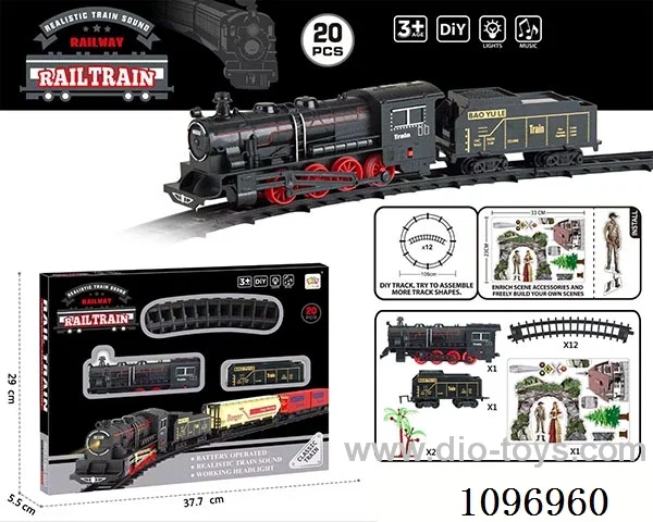 B/O rail train with lights and music (no battery included)