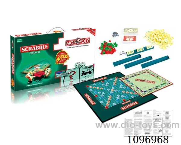 Scrabble Monopoly 2 in 1