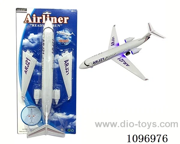 Inertial passenger aircraft with lights and music (including battery)