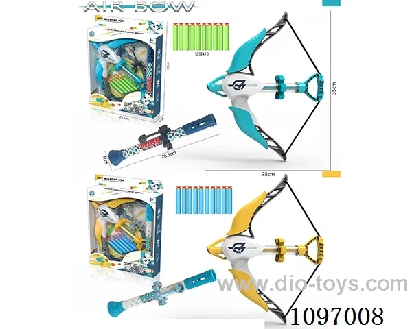 Soft air bow gun + blow arrow set