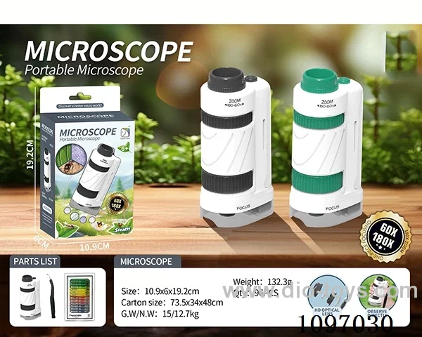 Portable microscope + specimen set