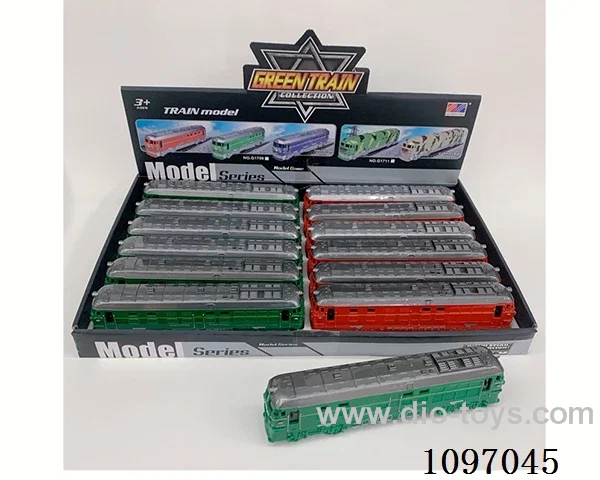 Train model (train green, red 2 colors mixed) Blue production /12 only/box