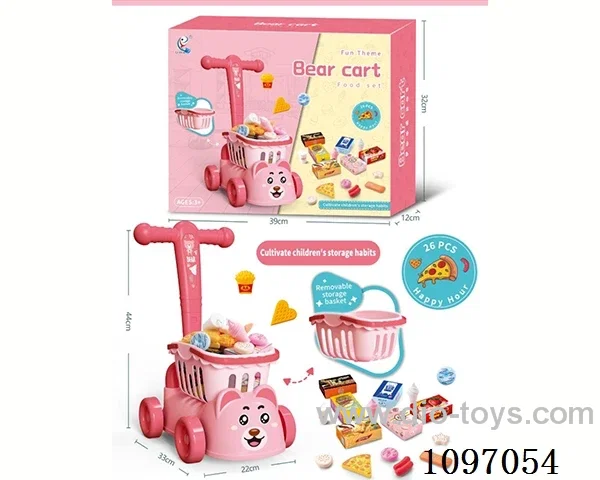Bear cart + food set