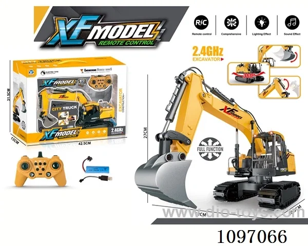 1:16 2.4G 13 ch excavation engineering truck (light, music) included battery